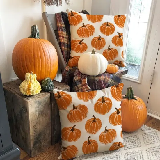 Set of 2 - Fall Pillow Covers 20x20 Inch (20" x 20" {3}