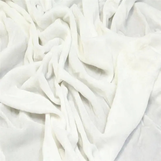 1 yard Silk Rayon Velvet Fabric for Costumes and Upholstery 45 Inches Width White {1}