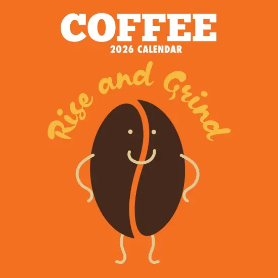 The Gifted Stationary 2026 Square Wall Calendar, Coffee, 16-Month Funny Corner Theme Hanging Calendar with 180 Reminder Stickers, Month Planner for Creative Spaces, 12x12 In Multicolor {1}