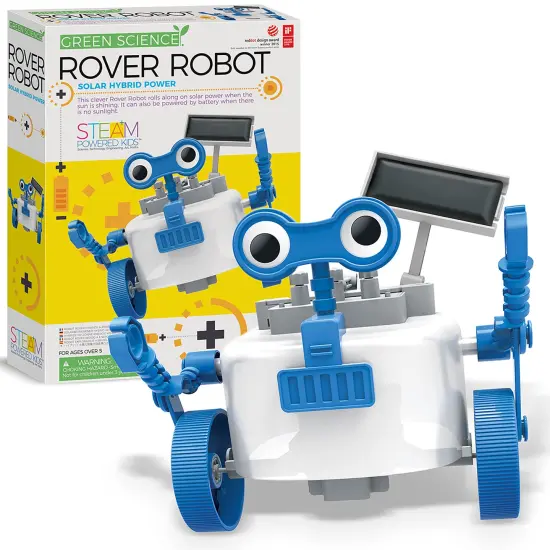4M: Green Science: Rover Robot - DIY Robotics Assembly Kit, Solar & Battery Hybrid Power Rolling, STEM Building, Physics Toy Activity Set, Kids Age 5+ {3}