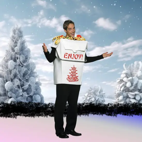 Chinese Take Out Costume Funny Food Tunic Adult Polyfoam Outfit {5}