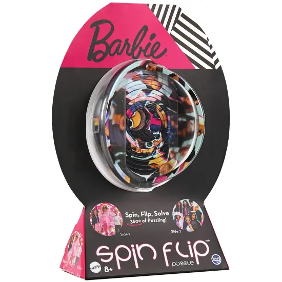 Spin Flip Puzzle: Barbie Fashionista - 12 Rings - 2-In-1: Double-Sided Puzzle, Spin-Flip-Solve, 360 Degress Of Puzzling, Licensed, Adults & Kids 8+ {7}