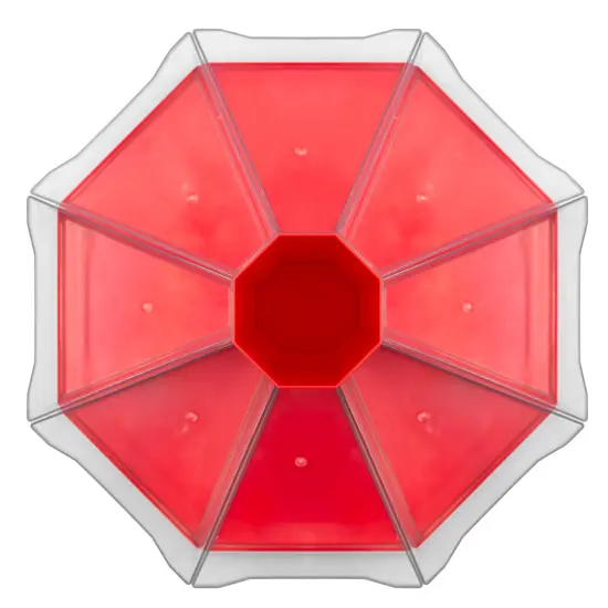 Junior Learning: Classroom Caddie - Red - 360 Spinning Class & Desk Organizer, Holds 8 Removable Compartment Trays, Store Art & Writing Supplies {6}