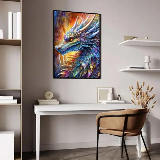 5D Diamond Painting-Colourful Dragon {3}