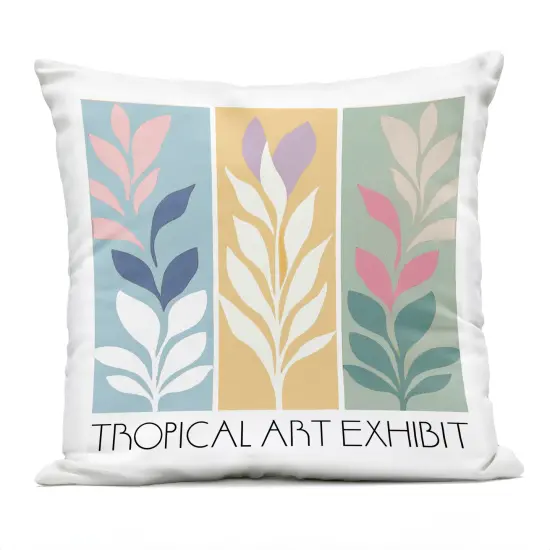 Stupell Industries Tropical Jungle Exhibit Outdoor Pillow, 18 x 7 x 18 {1}