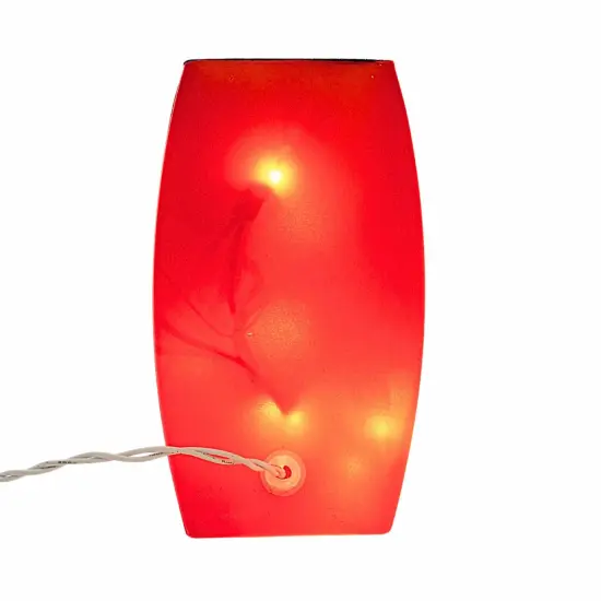 Stony Creek 7.75 In Frequent Flyer Pre-Lit Med Vase Halloween Lighted Glass Accent , Halloween Decor Halloween Witches Hat Spider Moon Pumpkins {2}