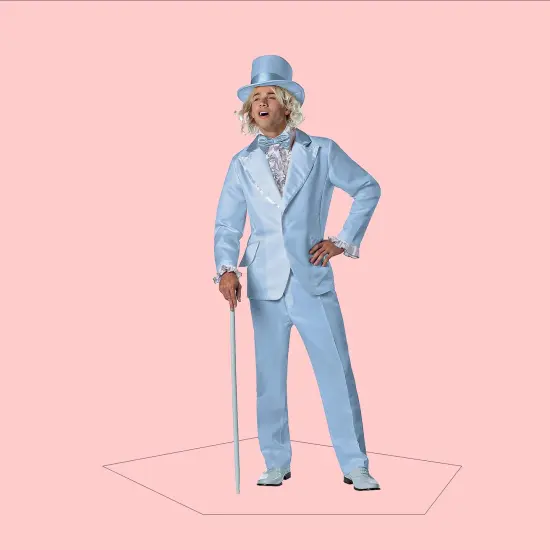 Goofball Blue Adult Costume Tuxedo Set for Halloween and Parties {2}