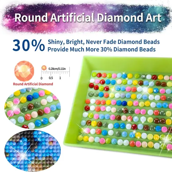 2 Packs Cartoon Diamond Painting Kits for Adults 5D {4}