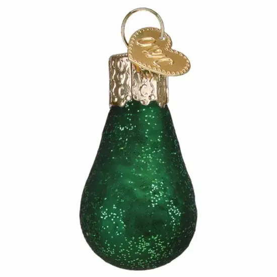 Old World Christmas 1.75 In Mini Avocado Christmas Tree Ornament , Ornament Fruit Pear Shaped Green {2}