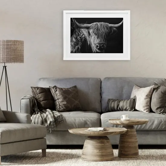 Stupell Industries Scottish Highland Portrait Framed Print Under Glass, design by Crystal Lynn Collins {2}