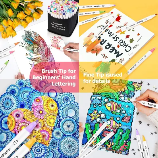 Alcohol Markers 101 Colors Dual Tips {5}