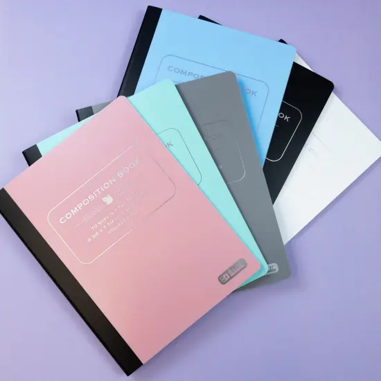 BAZIC Composition Book C/R Pastel Poly Cover 70 Ct. {6}