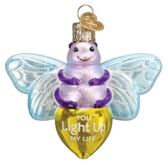 Old World Christmas 3.0 Inch You Light Up My Life Spring Tree Ornament , Firefly Beetles Multicolored {1}