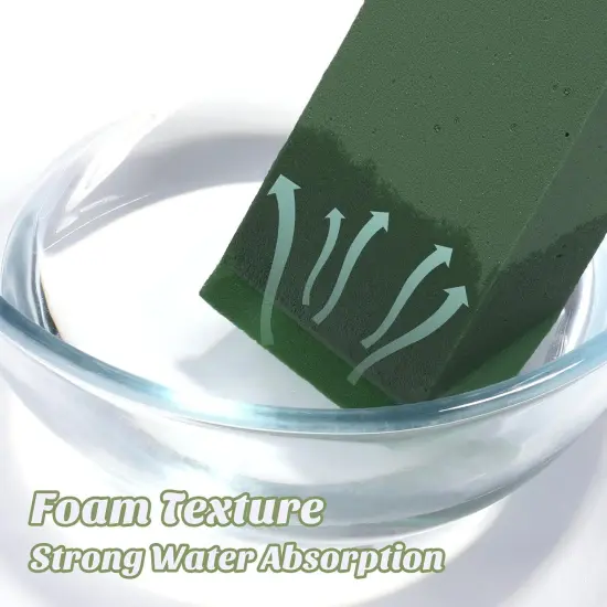 24 Packs Floral Foam Blocks Wet & Dry Floral Foam Bricks 5.5x3.1x1.8 Inch Flower Arranging Kit for Fresh and Artificial Flowers Florist Foam Blocks for Wedding Home Decor {3}