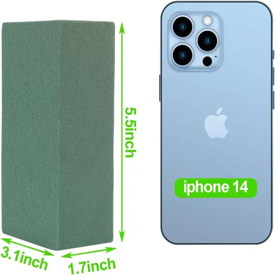 3 Pcs Floral Foam Bricks ,Mini Florist Flower Foam Green Blocks Supplies for Fresh and Artificial Flower Arrangements Crafts DIY {2}