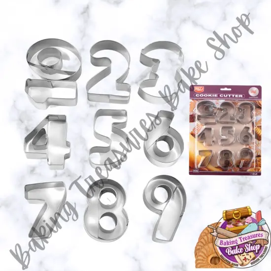 Number Cookie Cutters 0-9 {3}