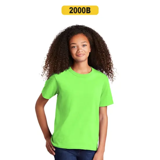 Gildan&reg; Classic Fit Crewneck short sleeve Youth Tee Kelly green {4}