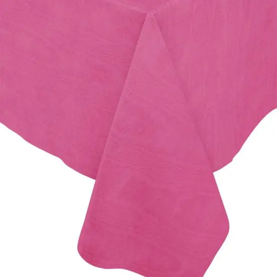 FUCHSIA PINK LINEN LIKE TABLE COVER {1}