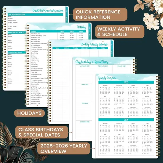 2025-2026 Teacher Planner - Gold-Black {5}