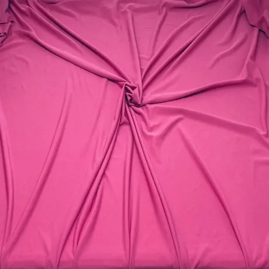 1 Yard Premium ITY Knit Solid Fabric Smooth Stretch Drapey Material for Apparel 58 60 Inch Width DK Fuchsia {1}
