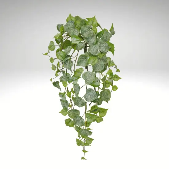 28" Artificial Cottonwood Hanging Greenery Bush-80379-FROST {2}