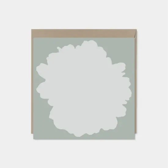 Flower Silhouette Card with Message II {3}