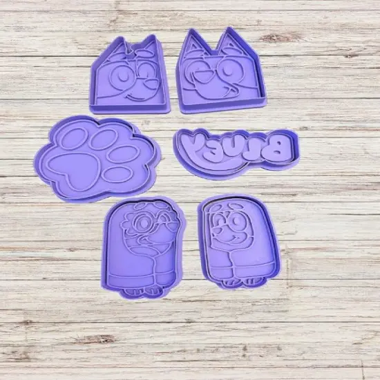 Blue Heeler and Red Heeler Sisters Cutter Only size 3.25-3.5 {2}