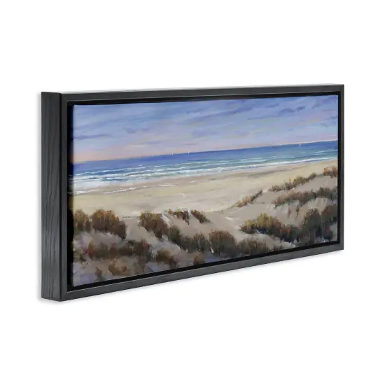 Stupell Industries Grassy Beach View Floater Framed Canvas Wall Art Design by Regina Moore  {3}