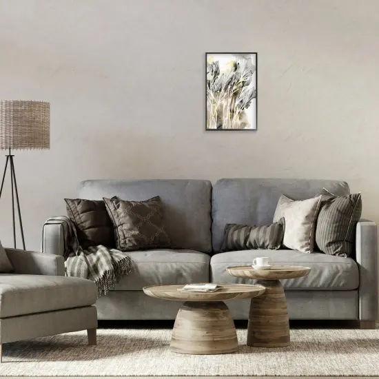 Stupell Industries White Strands Watercolor Framed Giclee Wall Art Design by Regina Moore  {2}