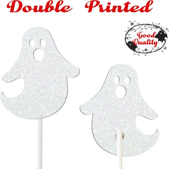 24pcs Halloween Ghost Cupcake Toppers {3}