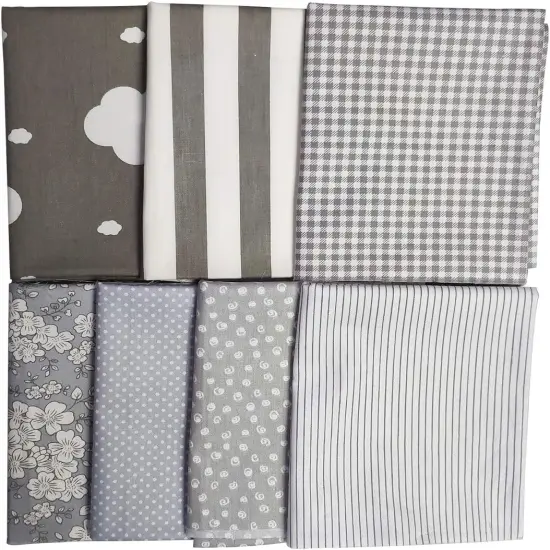 7pcs Quilting Fabric 100% Cotton Craft Fabric Bundle Squares,18" x 22" {6}