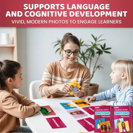 104 Emotions Flash Cards Set for Kids Speech Therapy {5}