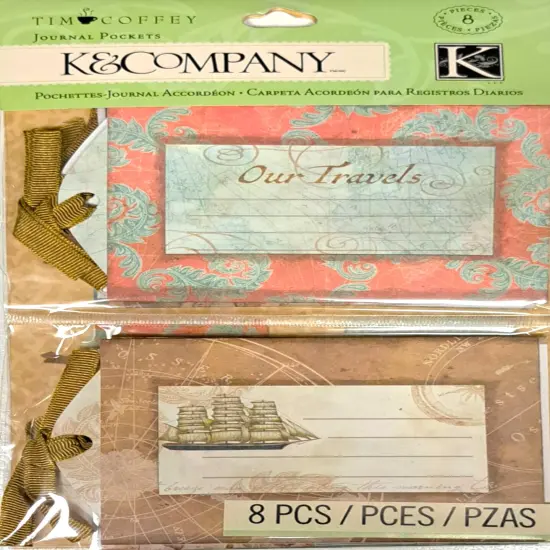 K & Company Tim Coffey Travel Luggage Journal Pockets {1}