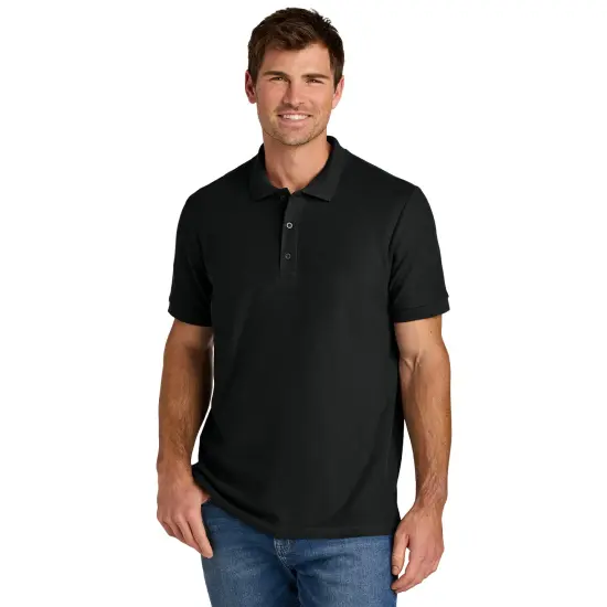 Gildan Hammer Pique Polo T-Shirt, Pure Cotton Short Sleeve Assorted Color Men's Tee Black {1}