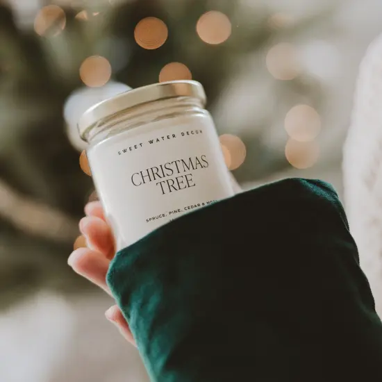 CHRISTMAS TREE SOY CANDLE {4}