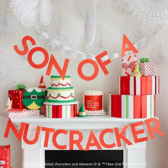 ELF "SON OF A NUTCRACKER" BANNER {5}