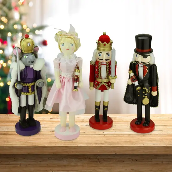Northlight Wooden Nutcracker Suite Ballet Christmas Decorations - Set of 4 Multi {1}