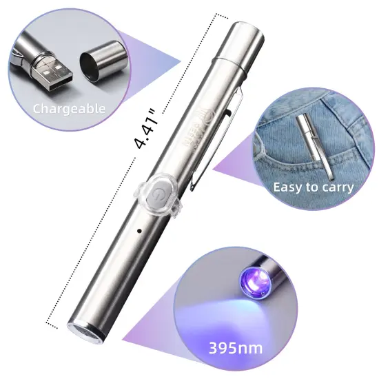 LET'S RESIN UV Resin Kit with Light, Bonding&Curing in Seconds, 30g UV Resin Kit with UV Flashlight for Welding, Jewelry UV Glue Adhesive for Plastic Repair, Glass Light, Craft Decor {2}