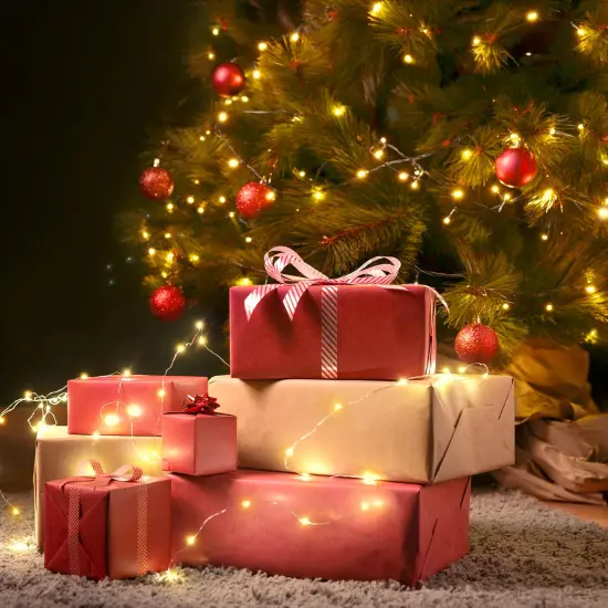 Solar String Lights for Outside, 200 LED 72Ft Solar Fairy Lights for Outside Waterproof with 8 Modes, Solar Lights Outdoor for Patio Tree Christmas Party Wedding Decor(Warm White) {2}