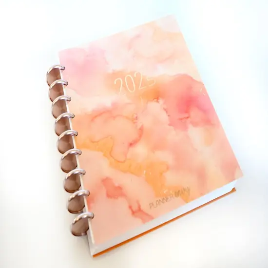 2025 Planner - Mini Horizontal Layout, Disc Bound - "Sunset Watercolor" (#1003) {3}