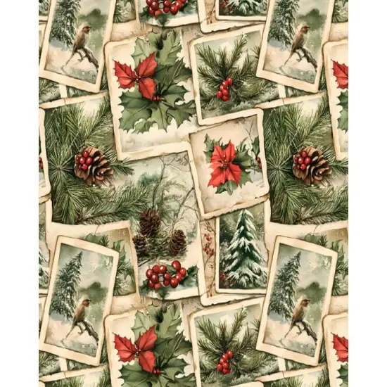 Christmas Memories Cotton Fabric | By the Yard | Sewing and Crafting | 44 inches wide {1}