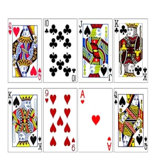 Edible Playing Cards Cake Decoration- Casino Cake Edible cake image, Poker cake topper, Edible royal flush cake decoration (8 Playing Cards) {1}