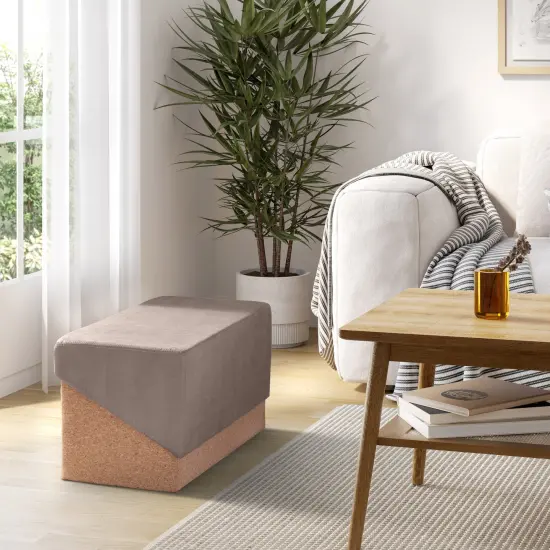 Seville Classics The Vineyard Collection Cork Storage Trunk Taupe {6}