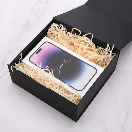 Black Gift Box with Lids for Presents, 7.8 x 7 x 3.1 Inch, Groomsmen Bridesmaid Proposal Gift Boxes with Magnetic Closure {2}