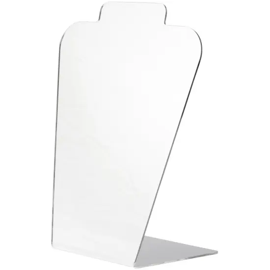 Plymor Acrylic Basic Tall Necklace Display Stand (Mirrored), 8.5" W x 4" D x 11.5" H {2}