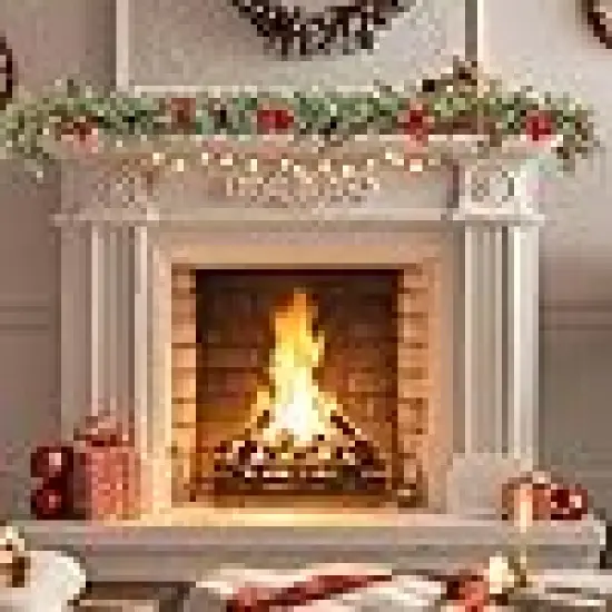 Red Berries Garland Decor for Home {4}