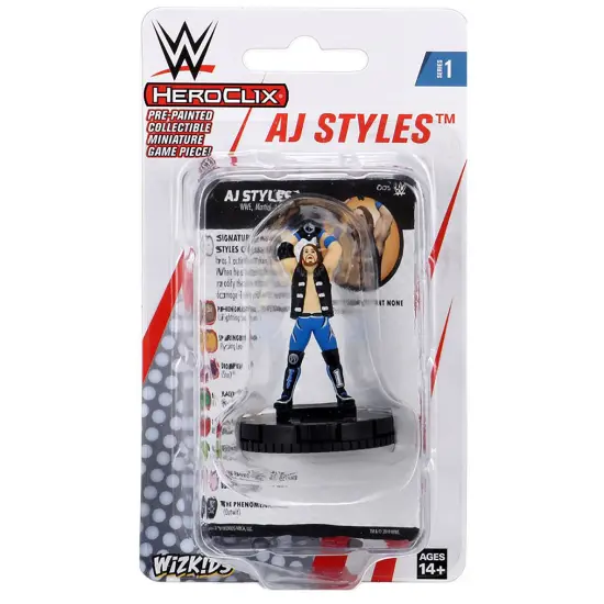 WWE HeroClix: AJ Styles Expansion Pack - Miniatures Game, WizKids, Ages 14+, 2+ Players, 30+ Min {1}