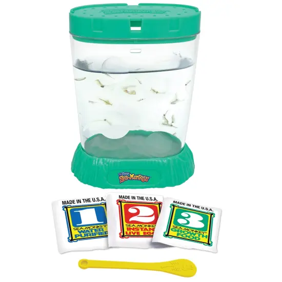 Sea-Monkey: Ocean Zoo - Surprise Assorted Color, 5.7" Aquarium, World's Only Instant Pet, Tiny Brine Shrimp Growth Set, Educational Kit, Kids Ages 6+ {4}