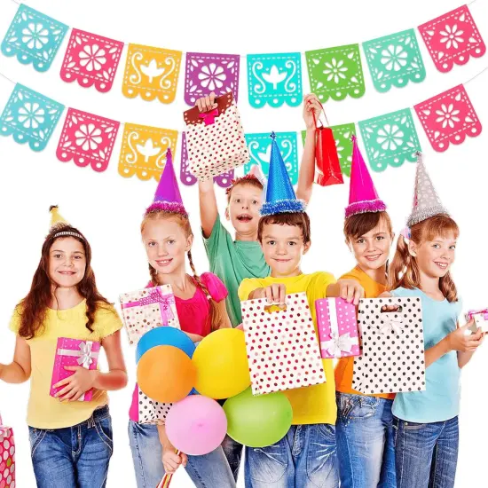 2 Mexican Fiesta Party Decorations Banners, Felt Cinco de Mayo Decorations Banner {5}