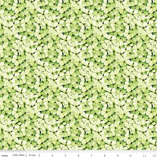 Phlox Petals in Green (c15694-green) | Sewing Seeds III | J Wecker Frisch | Riley Blake {1}